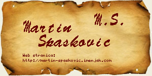 Martin Spasković vizit kartica